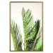 Poster Plant Detail - botanical composition with green leaves on a light background 119023 additionalThumb 20