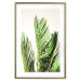 Poster Plant Detail - botanical composition with green leaves on a light background 119023 additionalThumb 14