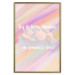Wall Poster Try to Be a Rainbow - white text on a cloud and multicolored background 123223 additionalThumb 19