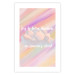 Wall Poster Try to Be a Rainbow - white text on a cloud and multicolored background 123223 additionalThumb 25