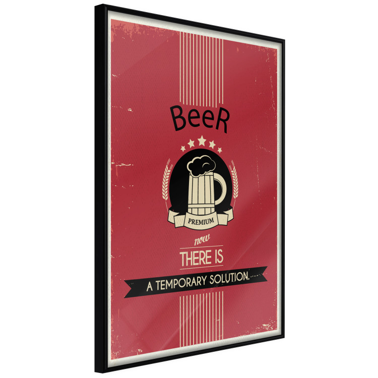 Poster Premium Beer - English captions and beer illustration on red background 123623 additionalImage 10