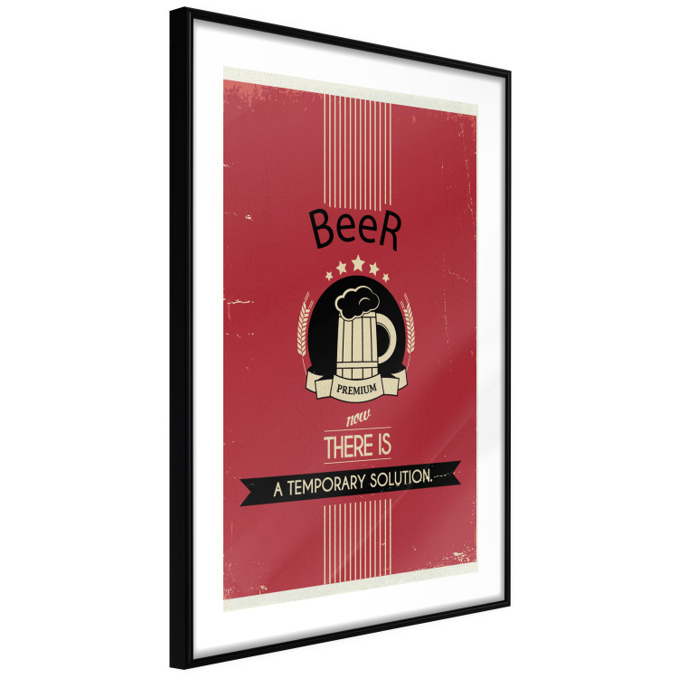 Poster Premium Beer - English captions and beer illustration on red background 123623 additionalImage 11