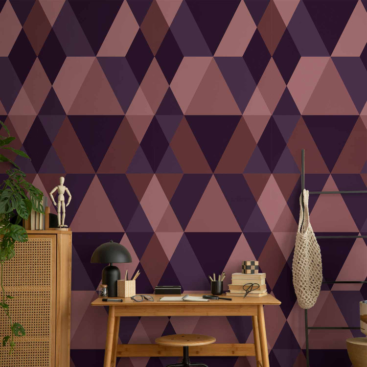 Modern Wallpaper Triangles of Purple 123723 additionalImage 5