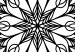 Canvas Print Mystical mandala - a minimalistic black motif on a white background 124423 additionalThumb 5