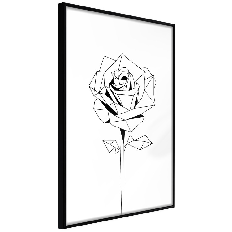 Wall Poster Subtle Day - abstract composition of a rose with geometric figures 126823 additionalImage 13