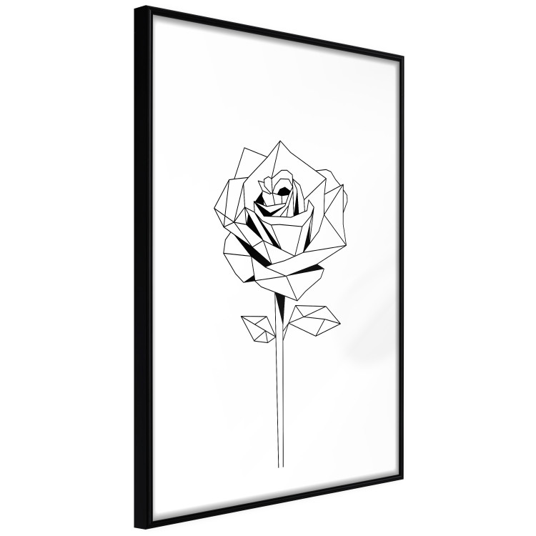 Wall Poster Subtle Day - abstract composition of a rose with geometric figures 126823 additionalImage 8