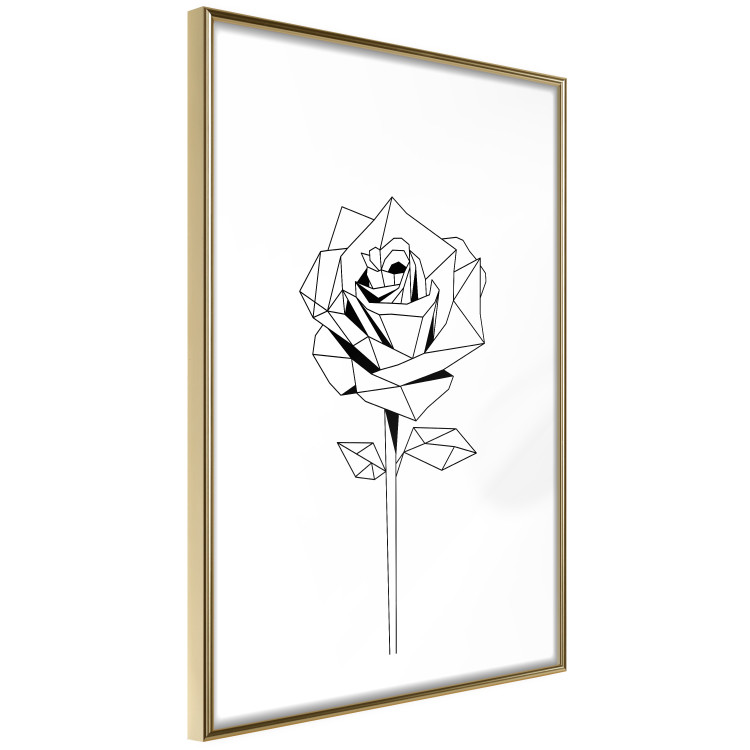Wall Poster Subtle Day - abstract composition of a rose with geometric figures 126823 additionalImage 9