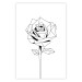Wall Poster Subtle Day - abstract composition of a rose with geometric figures 126823