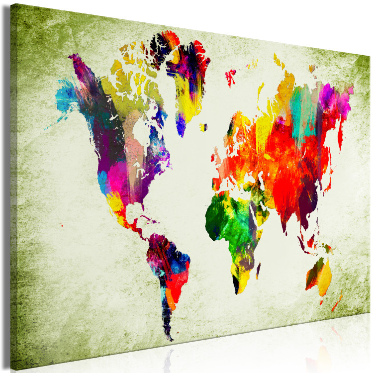 Large canvas print Colourful Continents [Large Format] 128623 additionalImage 3