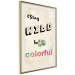 Poster Stay Wild Be Colorful - colorful English text on a beige background 128923 additionalThumb 3