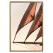Poster Sea Breeze - seascape of the front of a sailboat in sepia tones against the sky 129723 additionalThumb 17