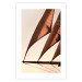 Poster Sea Breeze - seascape of the front of a sailboat in sepia tones against the sky 129723 additionalThumb 19