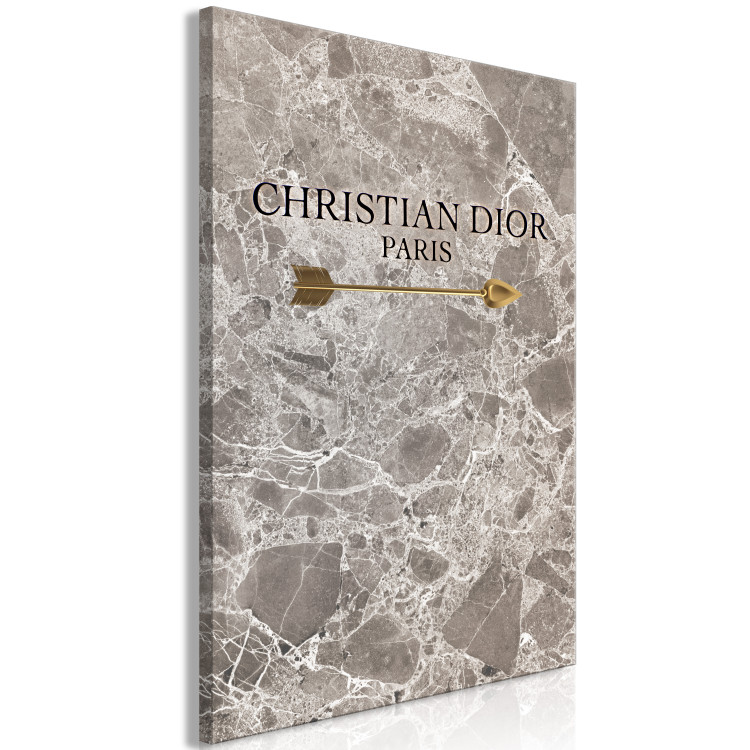 Canvas Christian Dior (1-piece) Vertical - fashion brand name on marble 130323 additionalImage 2