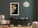 Wall Poster Magical Fern - golden fern leaf composition on a black background 130523 additionalThumb 22