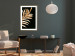 Wall Poster Magical Fern - golden fern leaf composition on a black background 130523 additionalThumb 13