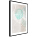 Wall Poster Flirtatious Wink - abstract line art of a face on a pastel background 130823 additionalThumb 6