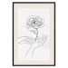 Wall Poster Gentle Touch - black line art of hands and flowers on a solid background 131923 additionalThumb 19