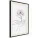 Wall Poster Gentle Touch - black line art of hands and flowers on a solid background 131923 additionalThumb 2