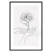 Wall Poster Gentle Touch - black line art of hands and flowers on a solid background 131923 additionalThumb 17