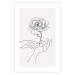 Wall Poster Gentle Touch - black line art of hands and flowers on a solid background 131923 additionalThumb 19