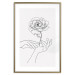 Wall Poster Gentle Touch - black line art of hands and flowers on a solid background 131923 additionalThumb 16