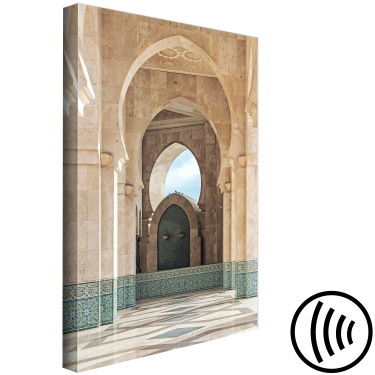 Canvas Art Print Stone Arches (1-piece) Vertical - Arab architecture in Morocco 134723 additionalImage 6