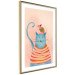 Wall Poster Good Friends - funny blue cat and pink mouse on a light background 135723 additionalThumb 13
