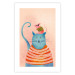Wall Poster Good Friends - funny blue cat and pink mouse on a light background 135723 additionalThumb 27