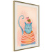 Wall Poster Good Friends - funny blue cat and pink mouse on a light background 135723 additionalThumb 18