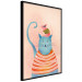 Wall Poster Good Friends - funny blue cat and pink mouse on a light background 135723 additionalThumb 23