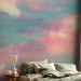 Wall Mural Colorful clouds - Blue sky with pink and white clouds 136323 additionalThumb 2