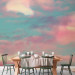 Wall Mural Colorful clouds - Blue sky with pink and white clouds 136323 additionalThumb 6