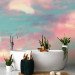 Wall Mural Colorful clouds - Blue sky with pink and white clouds 136323 additionalThumb 8