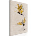 Canvas Print Golden cranes - a stylized japanese-style composition in beige 136523 additionalThumb 2
