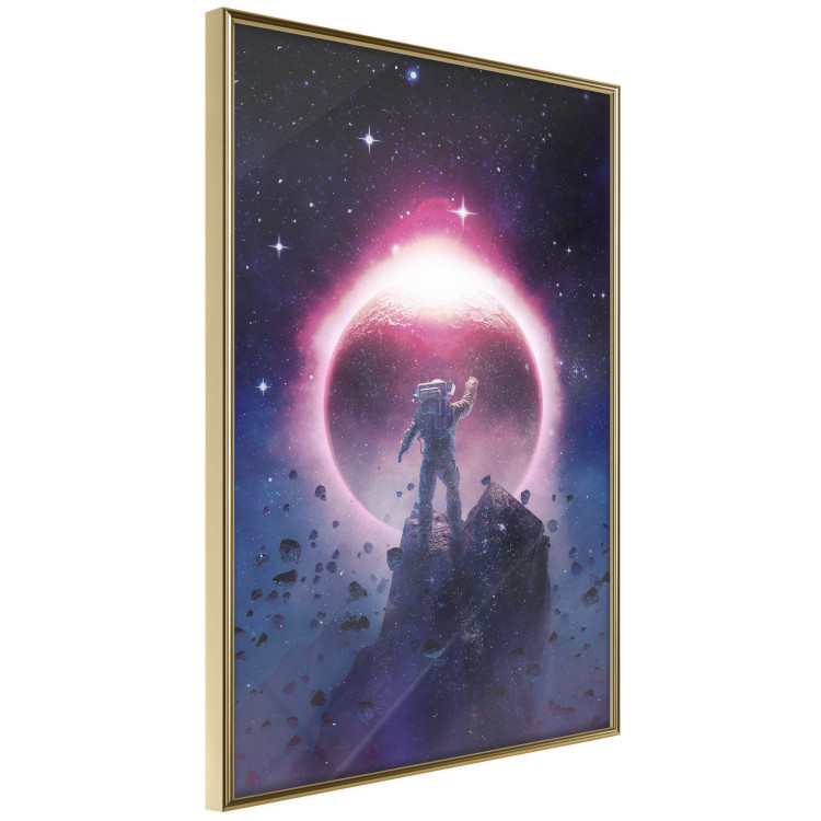Wall Poster Close Encounter - fantasy with an astronaut against stars and the moon 137523 additionalImage 10