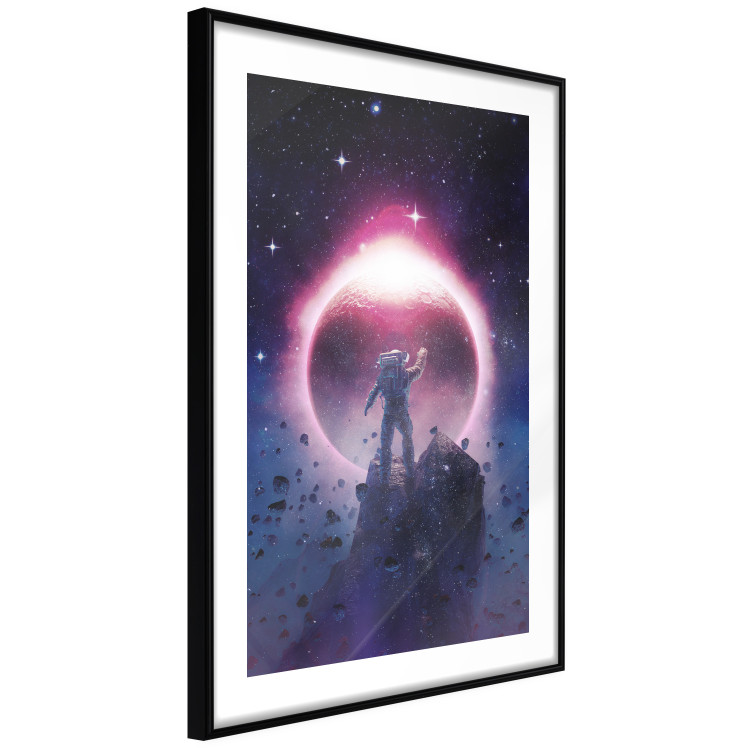 Wall Poster Close Encounter - fantasy with an astronaut against stars and the moon 137523 additionalImage 5