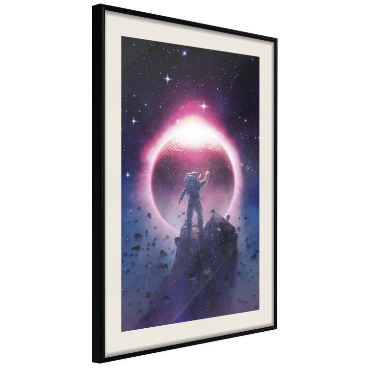 Wall Poster Close Encounter - fantasy with an astronaut against stars and the moon 137523 additionalImage 8