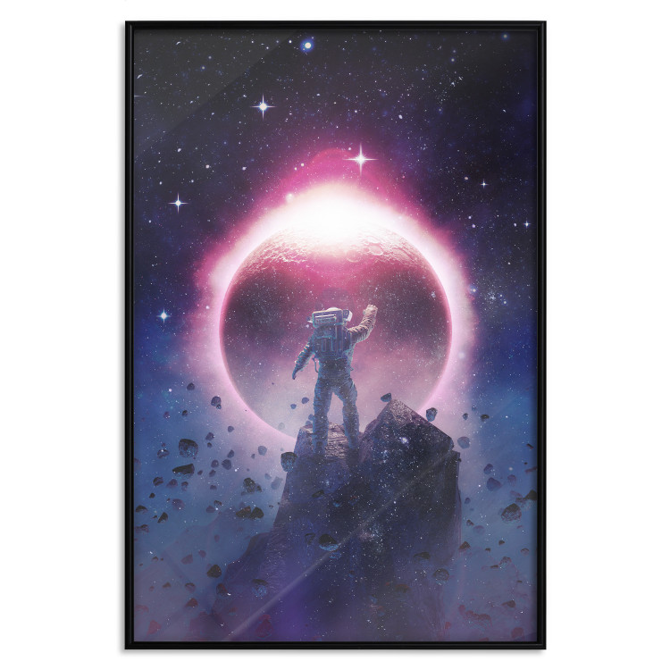 Wall Poster Close Encounter - fantasy with an astronaut against stars and the moon 137523 additionalImage 15