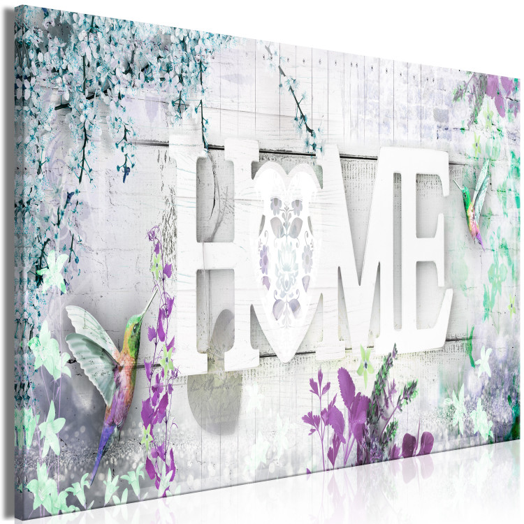 Large canvas print Home and Hummingbirds - Green [Large Format] 137623 additionalImage 3