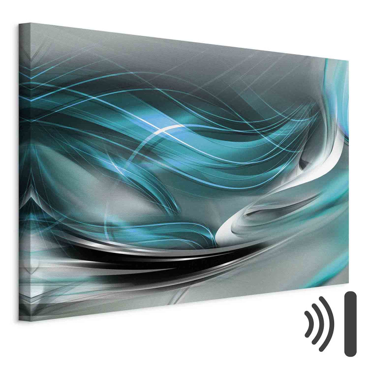 Canvas Art Print Turquoise Symphony (1 Part) Wide 138323 additionalImage 8