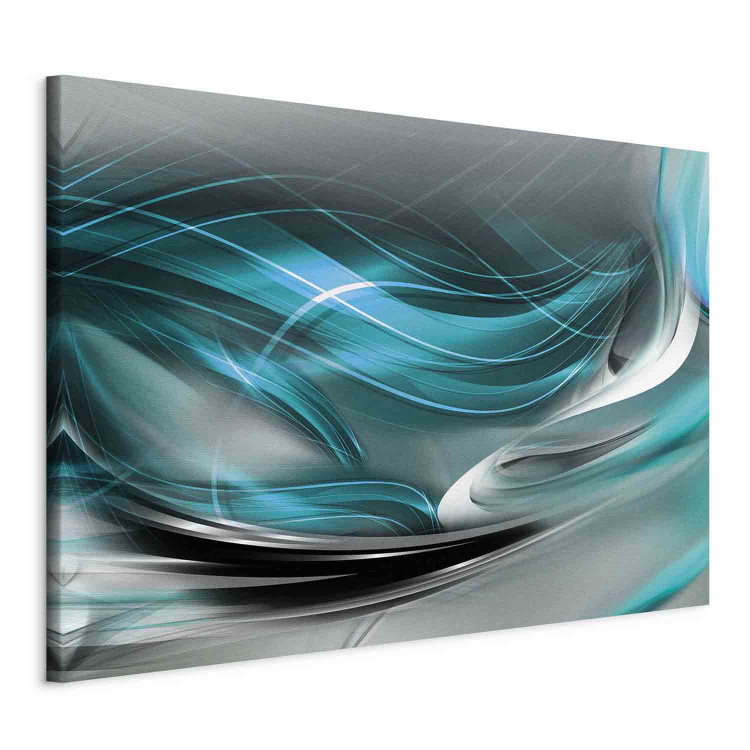 Canvas Art Print Turquoise Symphony (1 Part) Wide 138323 additionalImage 2