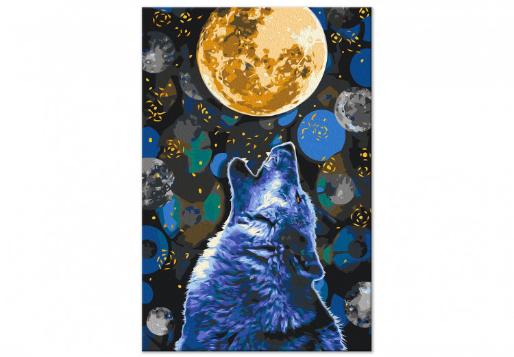 Paint by number Blue Howling Wolf 138423 additionalImage 4