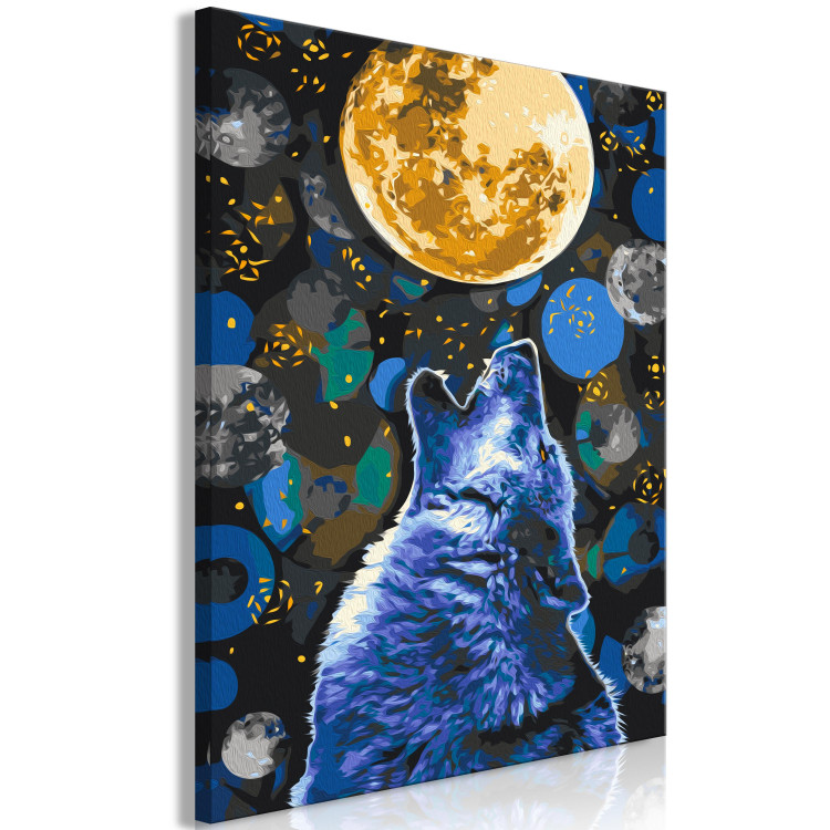 Paint by number Blue Howling Wolf 138423 additionalImage 6