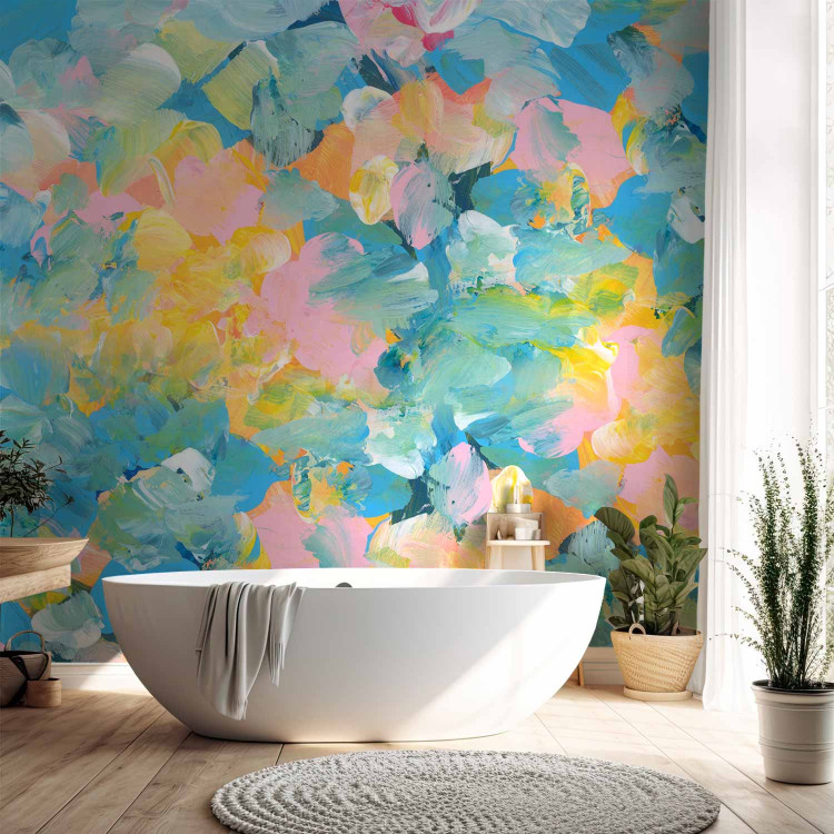 Wall Mural Painted meadow - colourful abstraction with various flowers in bloom 142823 additionalImage 8