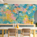 Wall Mural Painted meadow - colourful abstraction with various flowers in bloom 142823 additionalThumb 6