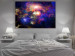 Canvas Art Print Luminous Planets (1-piece) - colorful landscape amidst starlight 145123 additionalThumb 3