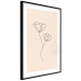 Poster Linear Flower - Delicate Minimalist Composition on a Beige Background 146323 additionalThumb 5