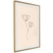 Poster Linear Flower - Delicate Minimalist Composition on a Beige Background 146323 additionalThumb 12