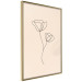 Poster Linear Flower - Delicate Minimalist Composition on a Beige Background 146323 additionalThumb 7