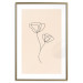 Poster Linear Flower - Delicate Minimalist Composition on a Beige Background 146323 additionalThumb 27